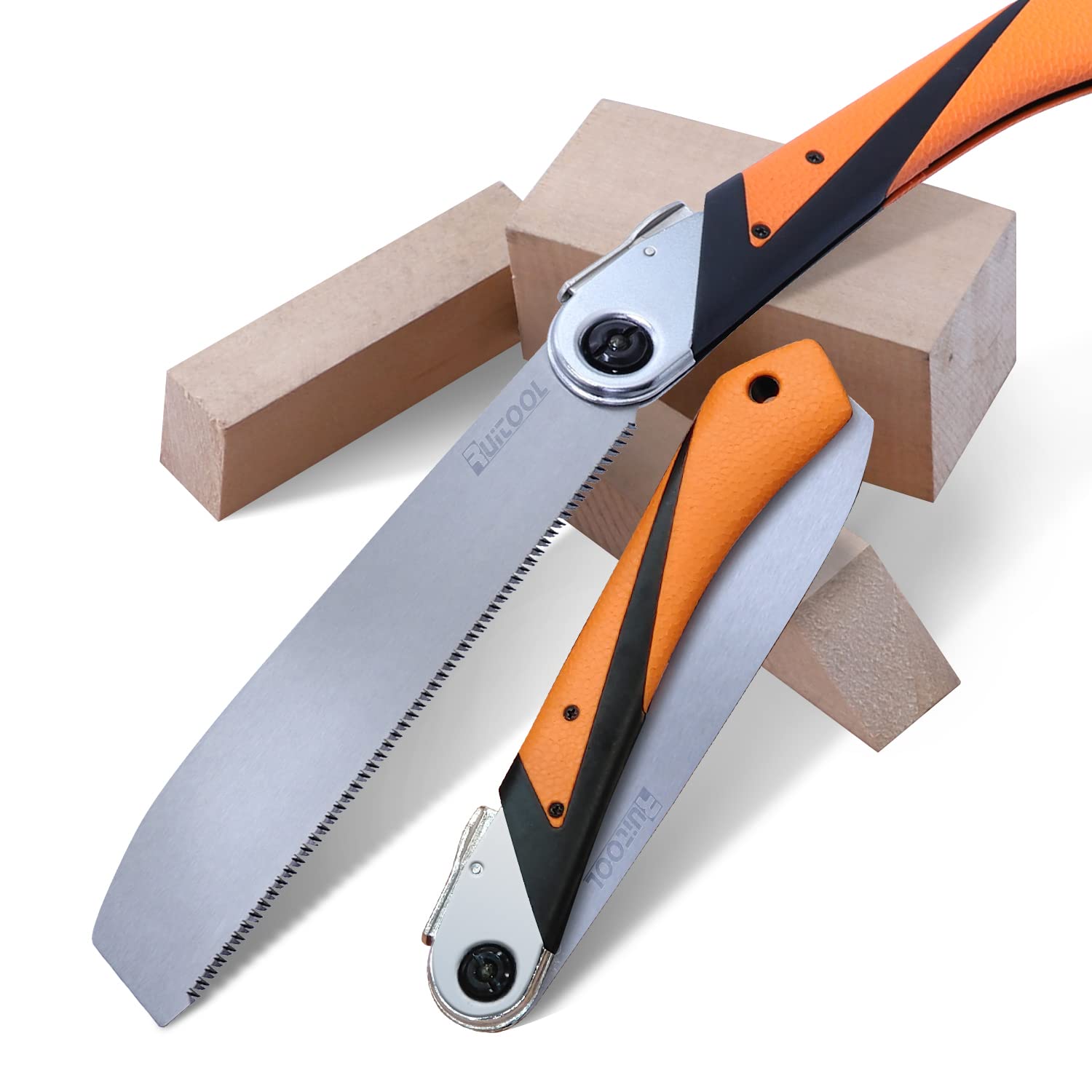 RUITOOL 8 Inch Japanese Pull Saw - Foldable Hand Saw with SK5 Flexible Blade, 14TPI - Kataba Woodworking Saw for Precision Cutting | Ideal for Carpentry, DIY Projects & Fine Woodworking