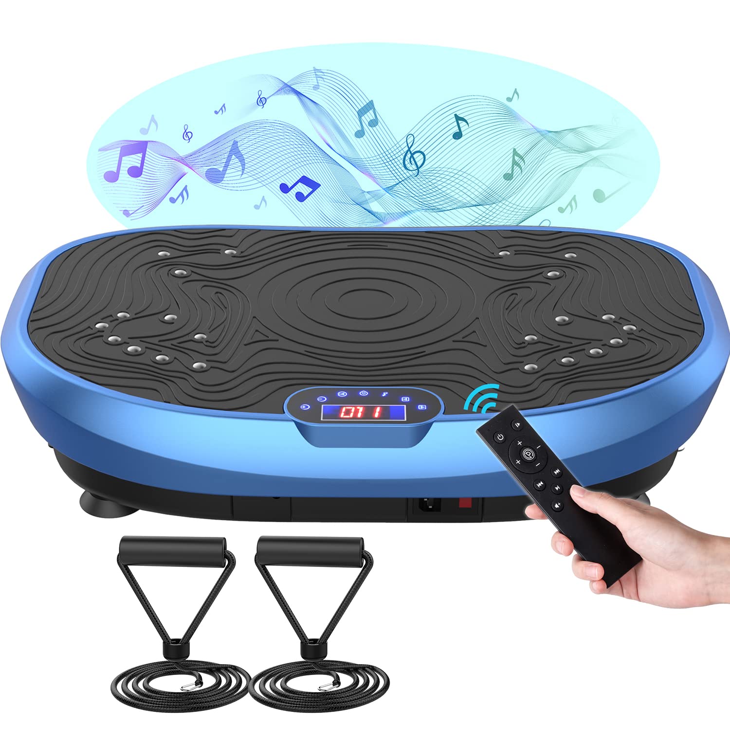 AXV Vibration Plate Exercise Machine - Whole Body Workout Platform for Weight Loss, Toning & Fitness | Home Gym Equipment for Women & Men | Perfect for Small Spaces, Post-Workout Recovery & Wellness Routines