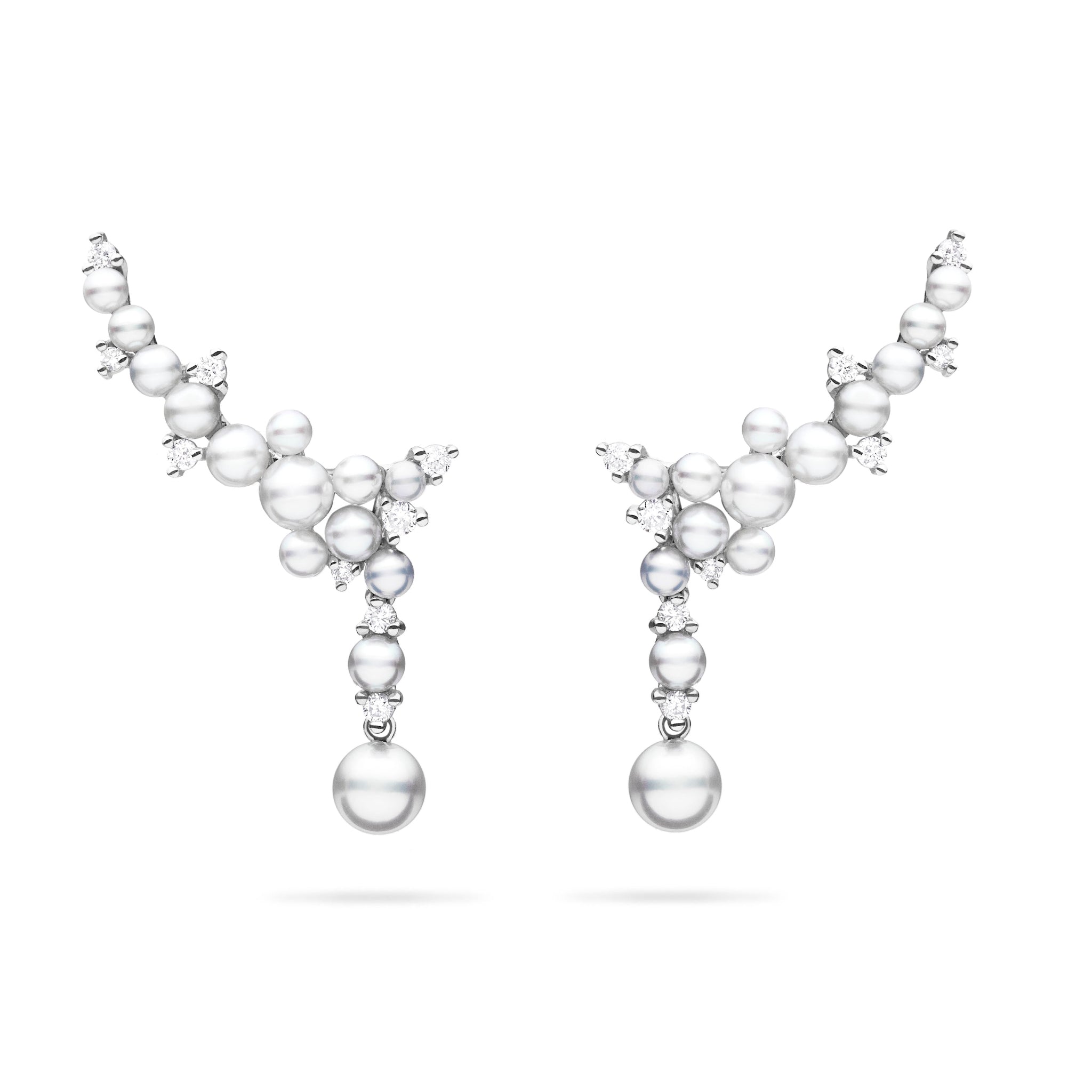 Paul Morelli Pearl Lagrange Trellis Earrings - 18K Gold Vermeil Dangle Earrings with Freshwater Pearls for Women | Perfect for Weddings, Parties & Special Occasions