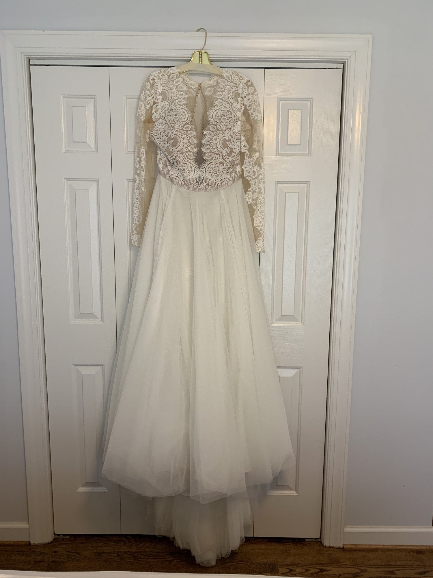 Wtoo Camden 13701 Lace Wedding Dress with Long Sleeves - Elegant A-Line Bridal Gown for Church Ceremony & Formal Wedding Reception