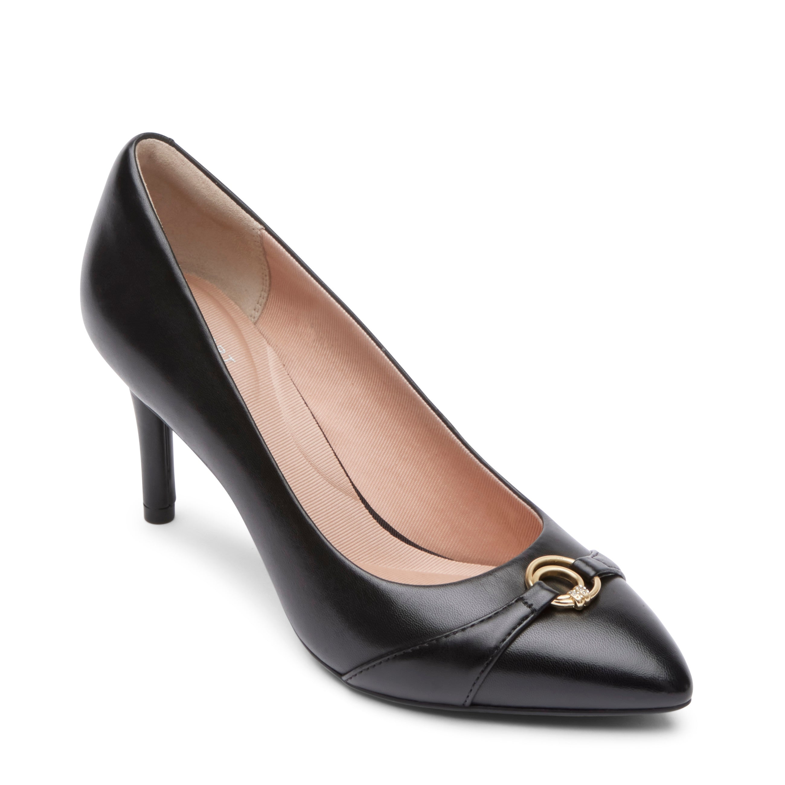 Elegant Women's TM75MM Plain Toe Ornamented Pump Heels - Perfect for Office, Party & Special Occasions
