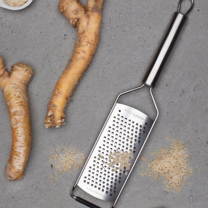 Premium Microplane Grater - Ultra Sharp Stainless Steel Zester for Cheese, Chocolate, Citrus & More - Perfect for Baking, Cooking & Garnishing Dishes