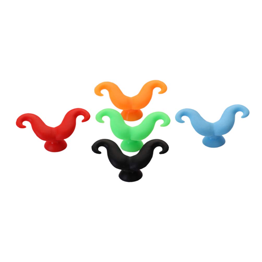 UKCOCO Funny Mustache Phone Holder - Anti-Slip Cartoon Phone Stand with Strong Grip for iPhone Samsung All Smartphones - Perfect for Office, Dorm, Home & Car Use