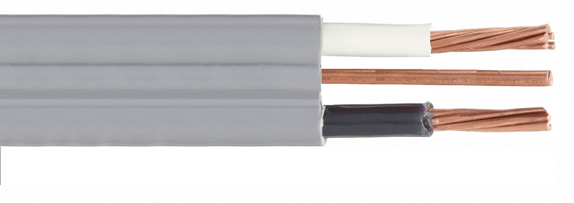 Nassau 6/2 UF-B Underground Feeder Cable - 60FT Direct Burial Wire for Outdoor Electrical Projects - Perfect for Landscape Lighting, Shed Wiring & Underground Power Supply