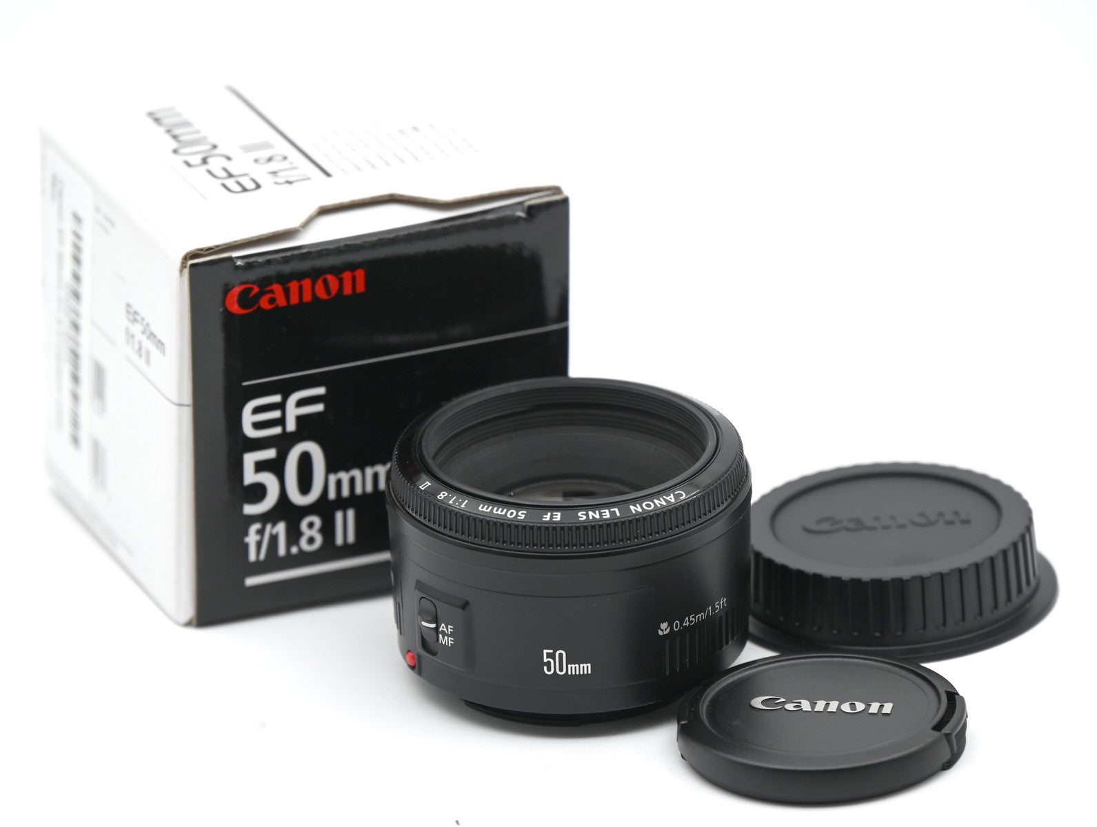 Used Canon EF 50mm f/1.8 II Lens for DSLR Cameras - Perfect for Portrait, Low Light & Street Photography