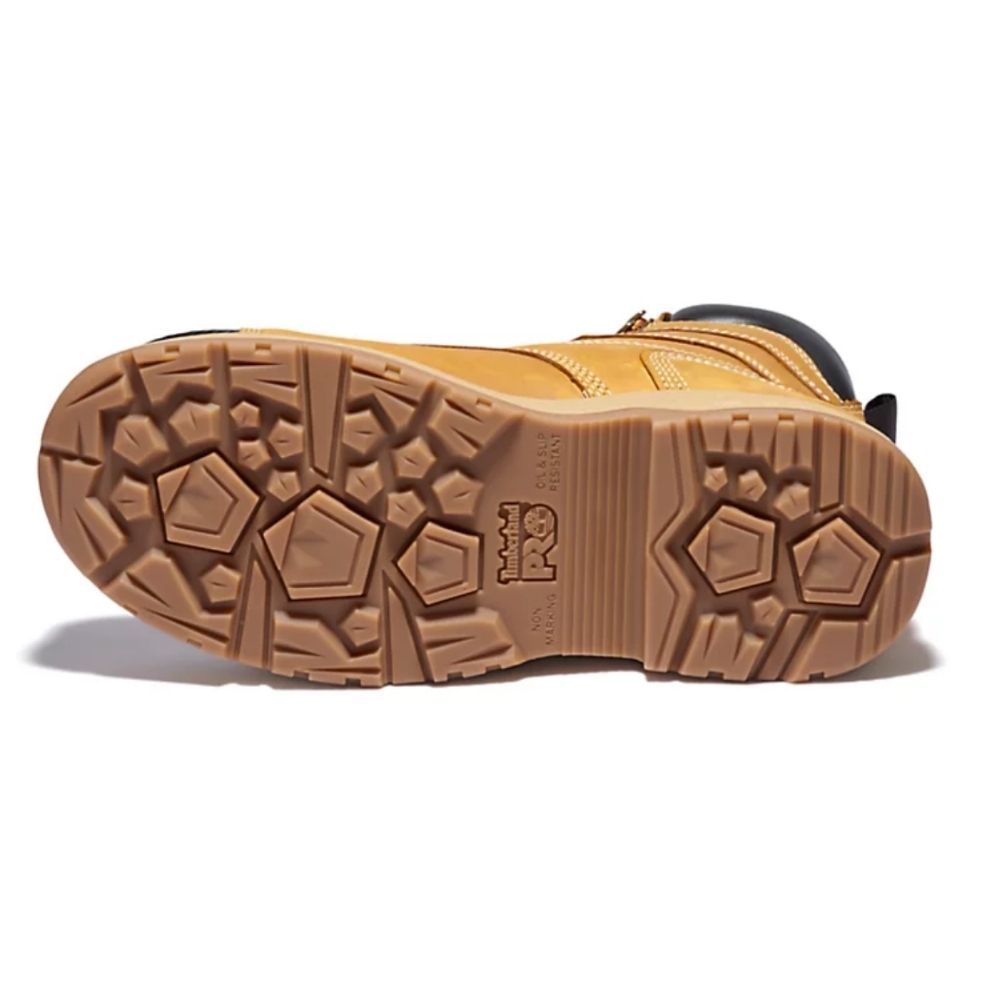 Timberland PRO Endurance HD Women's 8 Inch Waterproof Composite Toe CSA Certified Work Boots - Tan | Slip Resistant & Comfortable for Construction, Warehouse & Outdoor Jobs