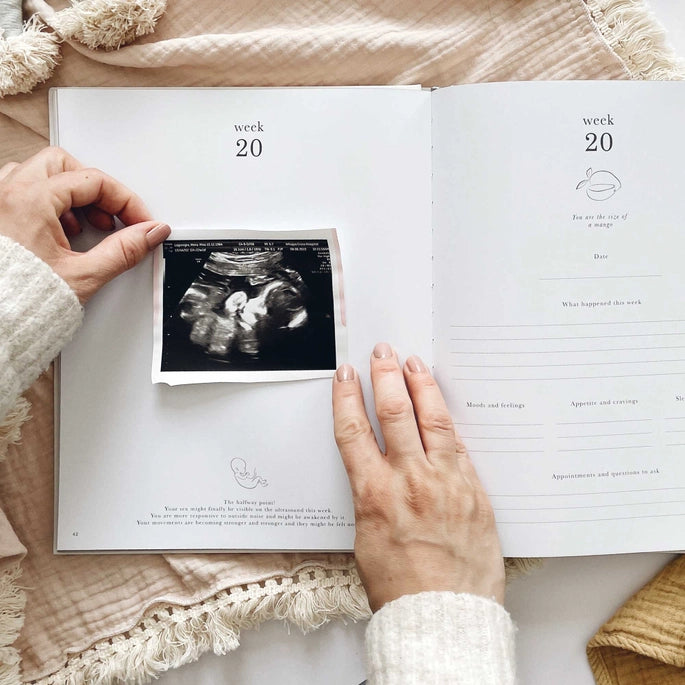 My Pregnancy Journal with Gilded Edges - Memory Book for Expecting Mothers - Perfect for Baby Shower Gifts & Pregnancy Keepsakes