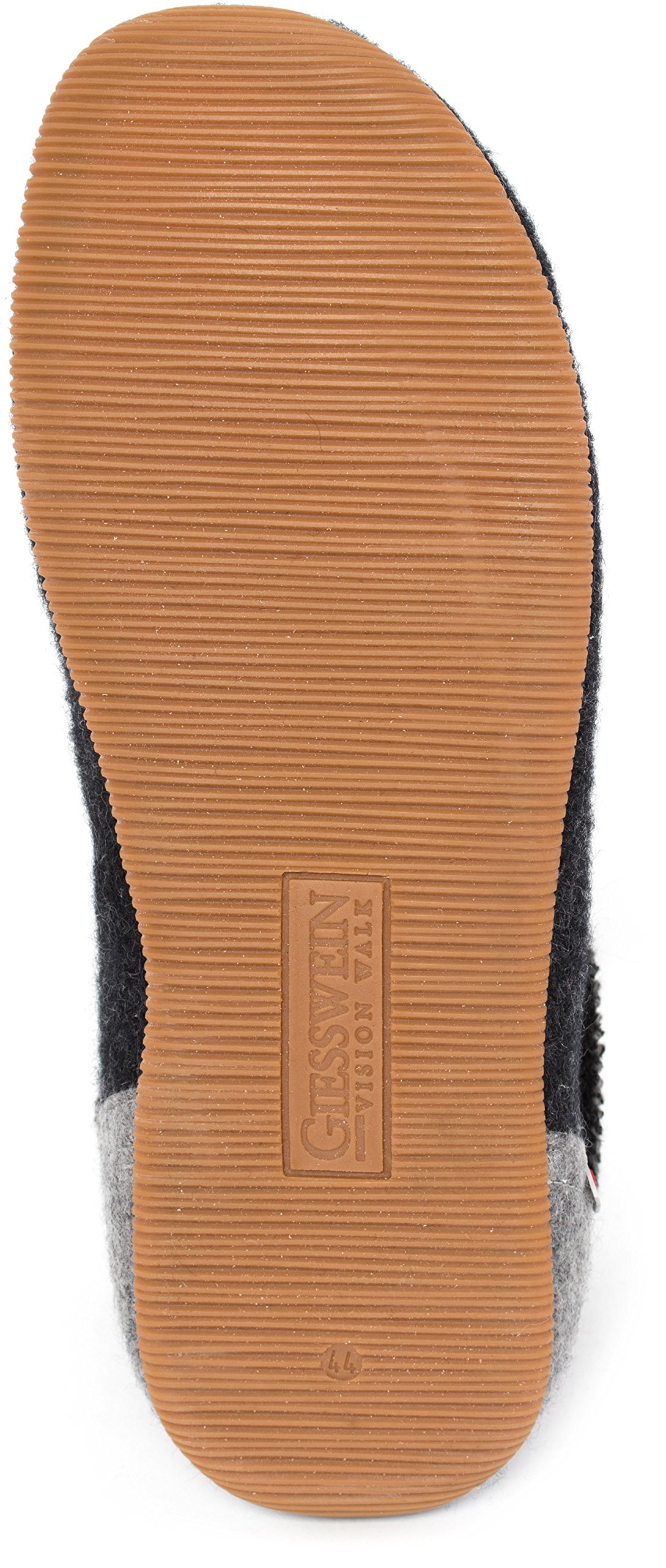 Giesswein Women's Wildpoldsried Hi-Top Slippers - Cozy Grey (Anthrazit) Wool Shoes, Size 7.5 UK - Perfect for Indoor Comfort & Winter Warmth at Home