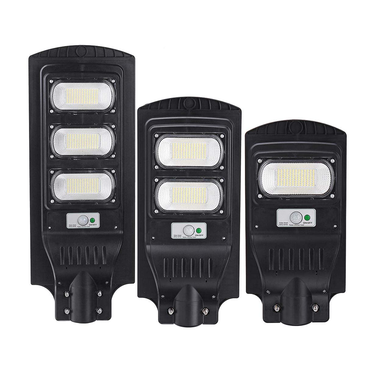 HCYY Solar Powered LED Street Light - 117/234/351 LED Waterproof Outdoor Security Light with Motion Sensor & Remote Control - Perfect for Driveway, Garden, Pathway, and Wall Lighting (117 LED Model)