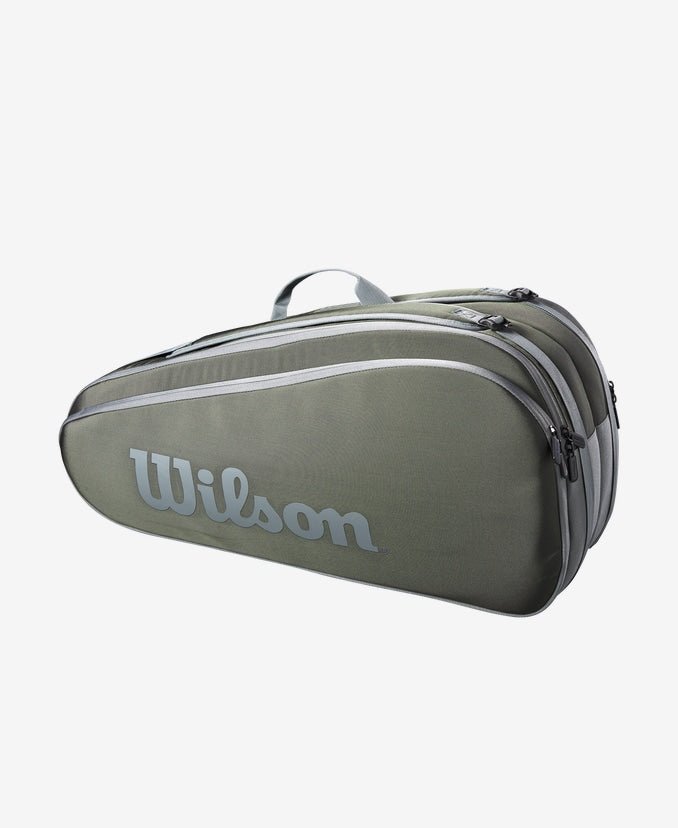 Wilson Tour Tennis Bag 6-Pack - Premium Durable Dark Green Tennis Gear for Players & Coaches | Perfect for Tournaments, Practice & Travel
