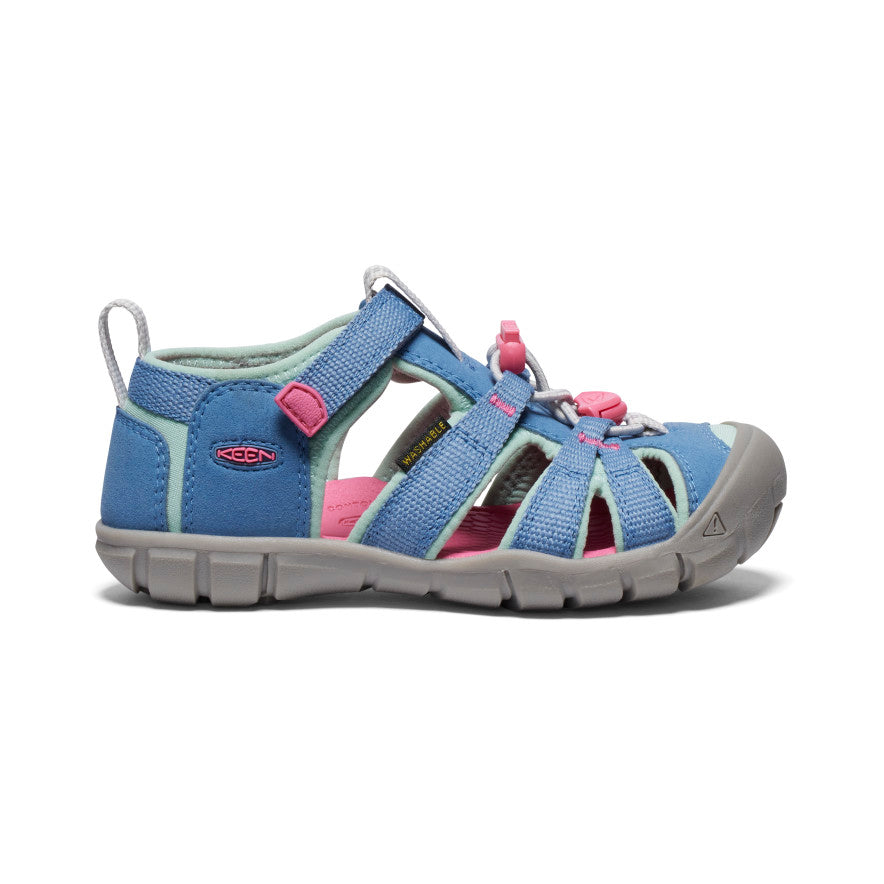Little Kids' Seacamp II CNX Water Shoes - Coronet Blue/Hot Pink - Lightweight & Quick-Dry for Beach, Pool & Outdoor Play