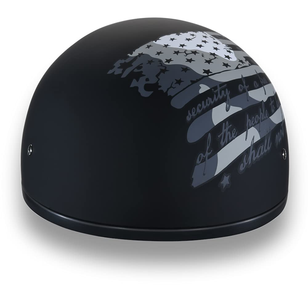 Daytona Helmets Half Skull Cap Motorcycle Helmet - DOT Approved for Safety | Lightweight & Ventilated Design | Perfect for Cruiser & Chopper Riders | Ideal for Urban Commuting & Weekend Rides