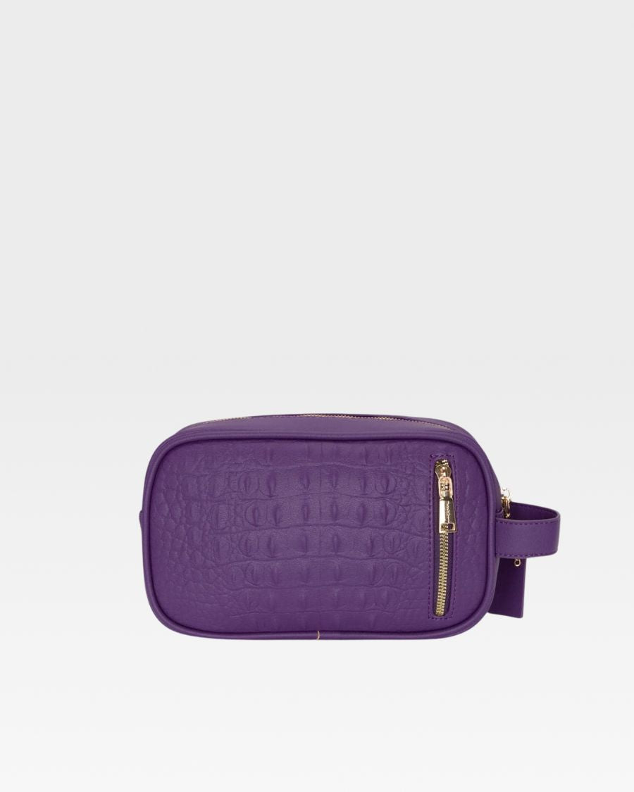 Premium Apollo 2 Travel Toiletry Bag - Waterproof Hanging Cosmetic Organizer for Women & Men, Perfect for Airplane, Gym, Camping & Business Trips (Purple)
