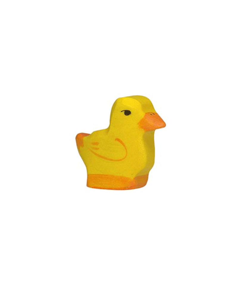 Holztiger Wooden Chick Handmade Figurine - Eco-Friendly Wooden Toy for Kids, Nursery Decor & Waldorf Play