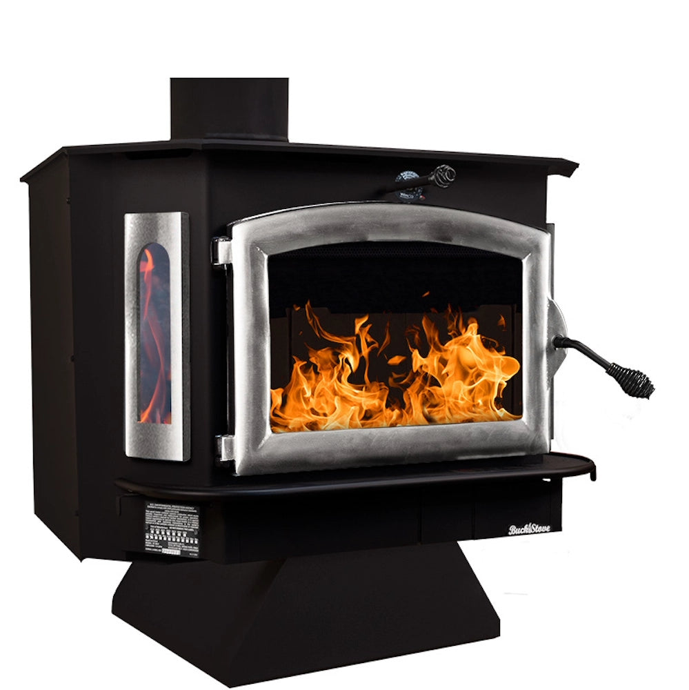 Buck Stove Model 91 Extra Large Catalytic Wood Stove for Home Heating - Efficient Fireplace Insert for Cabins, RV & Outdoor Living Spaces