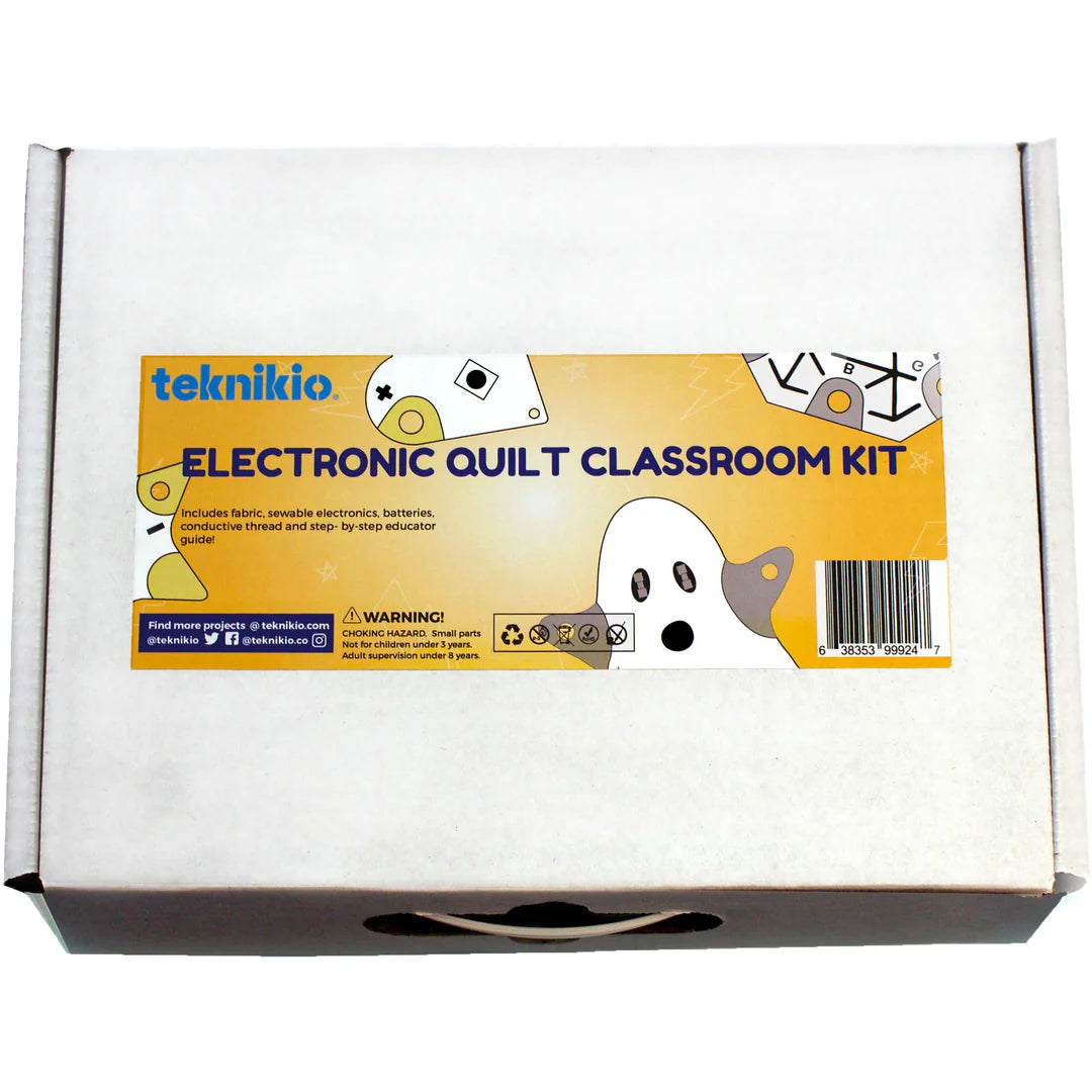 Teknikio Electronic Quilt Classroom Kit - STEM Learning for 20 Students | Hands-on Electronics & Coding Education for Classrooms & Makerspaces