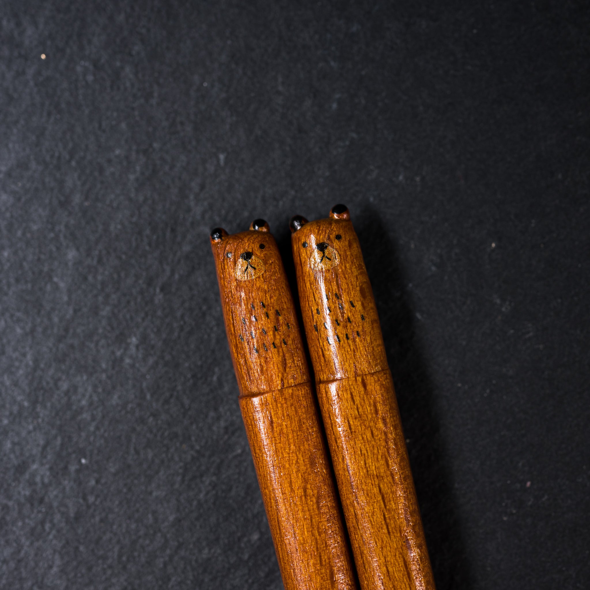 Fluffy Handmade Animal Chopsticks - Single Pair 22.5 cm (4 Cute Animal Designs) - Perfect for Asian Cuisine, Sushi Nights & Home Dining