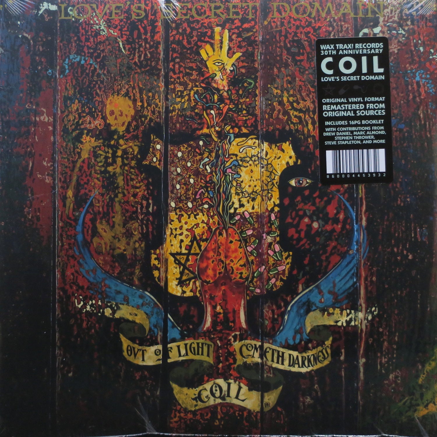COIL 'Love's Secret Domain' Wax Trax 30th Anniversary Limited Edition Black Vinyl LP Record - 9 Track Collector's Item for Music Enthusiasts & Vintage Vinyl Lovers - Perfect for Home Listening, DJ Sets & Music Collections