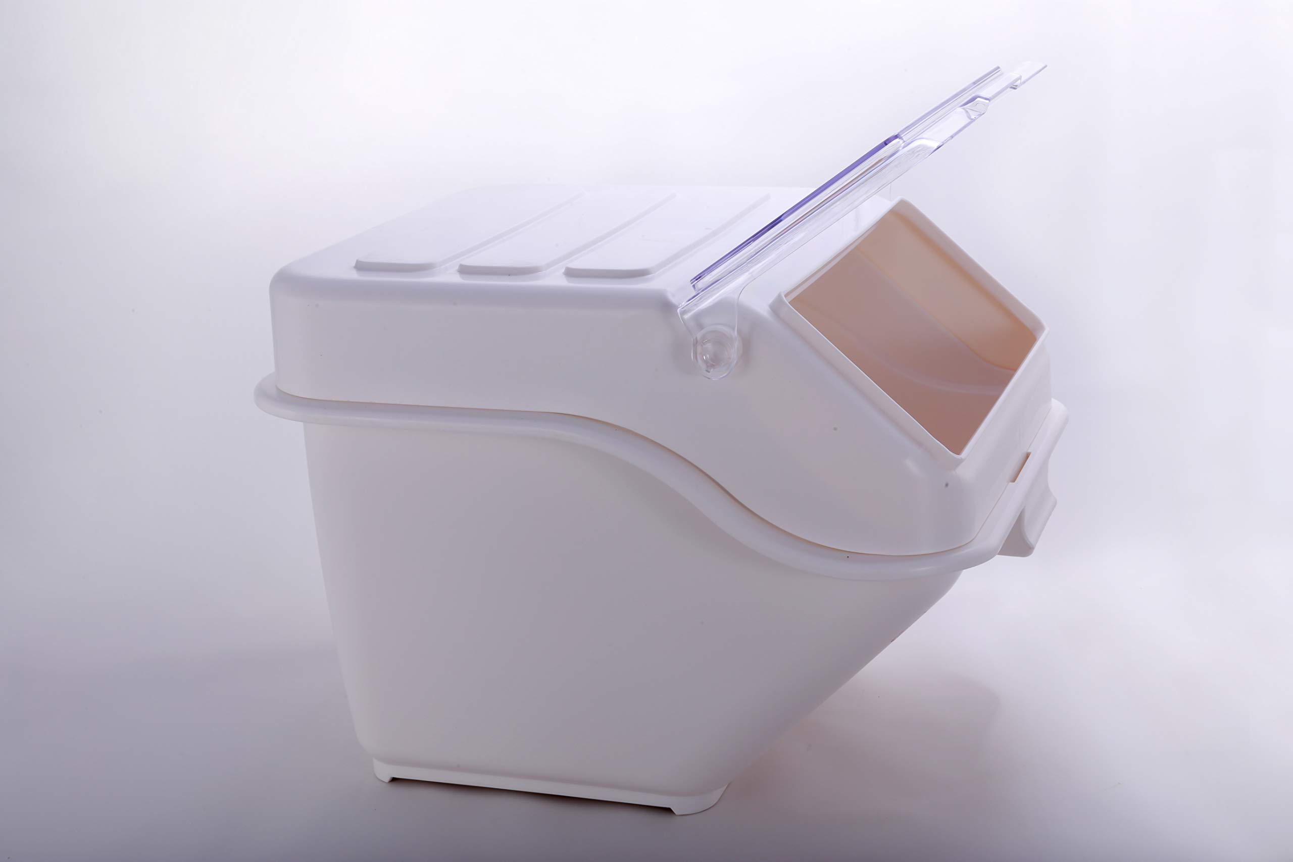 Hakka Commercial 200-Cup ProSave Shelf-Storage Ingredient Bin with Scoop - Stackable Food Storage Container for Bulk Dry Goods, Spices, Grains & Coffee - Perfect for Restaurants, Bakeries & Pantry Organization