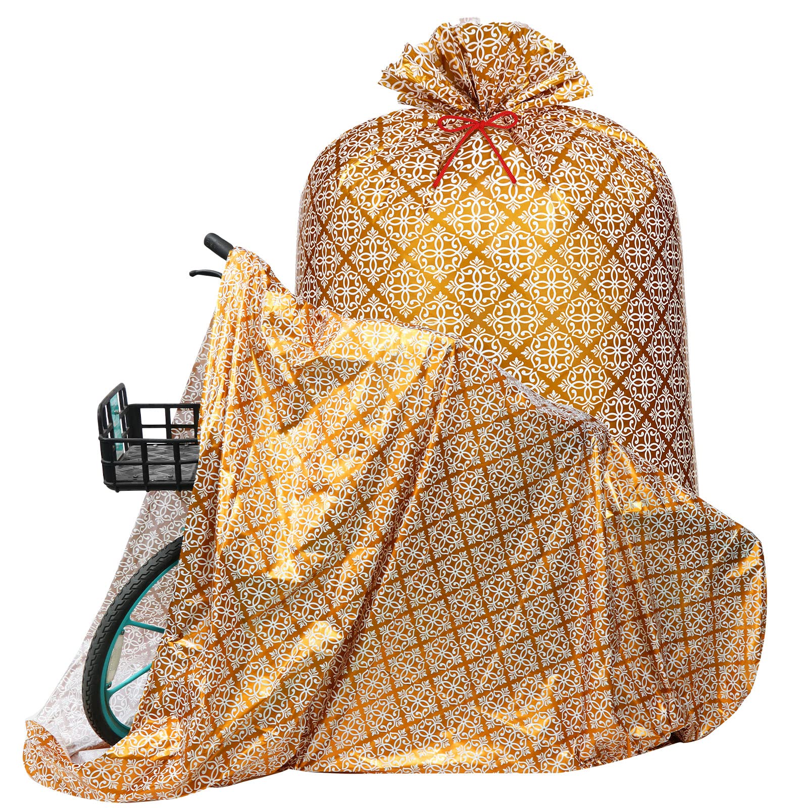 2-Pack Jumbo Bike Gift Bags 80x60 Inches - Extra Large Plastic Bicycle Bags for Weddings, Birthdays & Engagement Parties - Perfect for Outdoor Events, Bike Decorations & Surprise Gift Deliveries