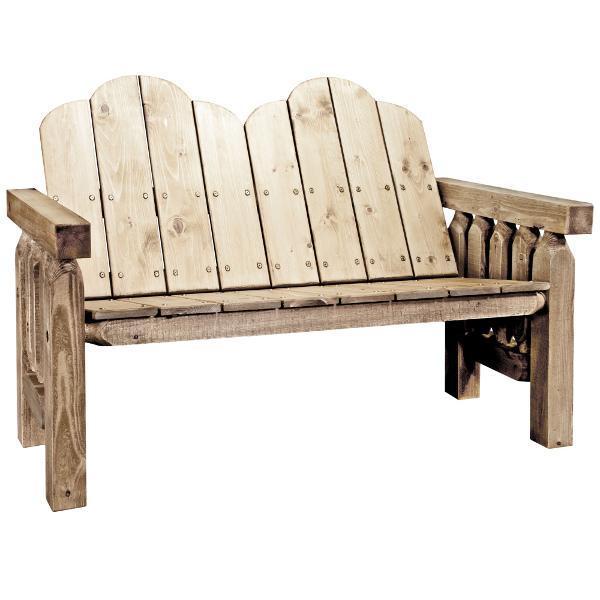 Homestead Deck Bench - Outdoor Wooden Bench for Patio, Garden, and Backyard - Perfect for Relaxing and Entertaining