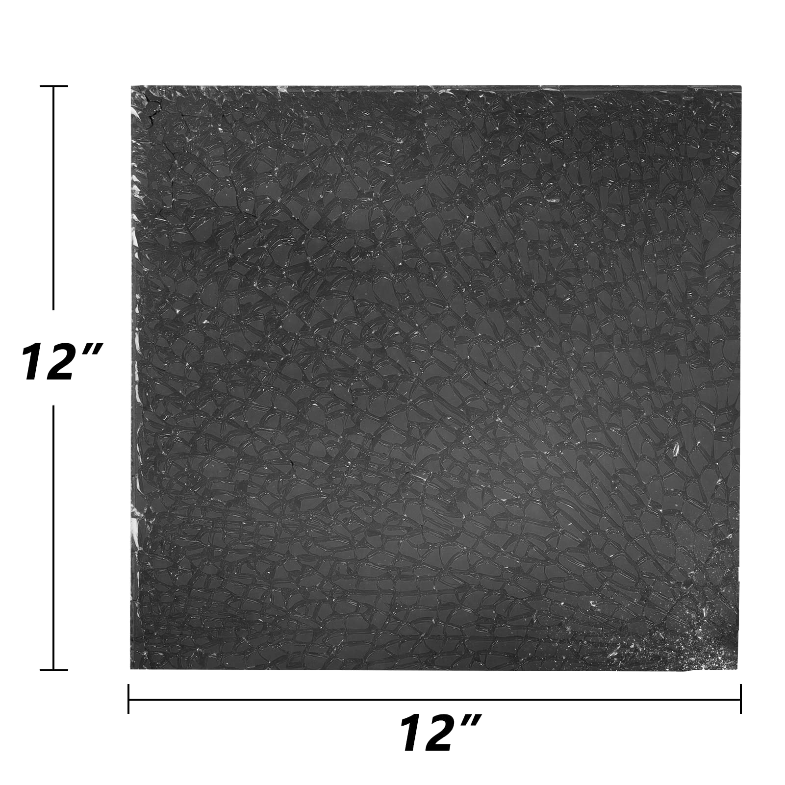 GASPRO 35 lbs Black Fire Glass Rocks for Propane Fire Pit - 1/2 Inch Reflective Fireplace Glass for Outdoor Fire Pit Table - Perfect for Patio, Backyard, and Garden Decor