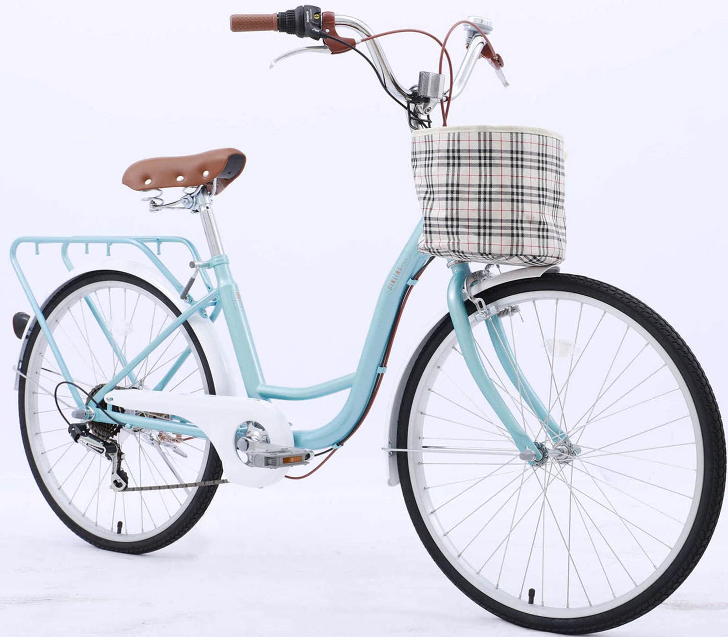 FRIKE Women's 26 Inch Beach Cruiser Bike with Shimano 7-Speed Groupset - Comfortable & Stylish Bicycle for Women & Girls - Perfect for Beach Rides, City Commuting & Leisure Cycling