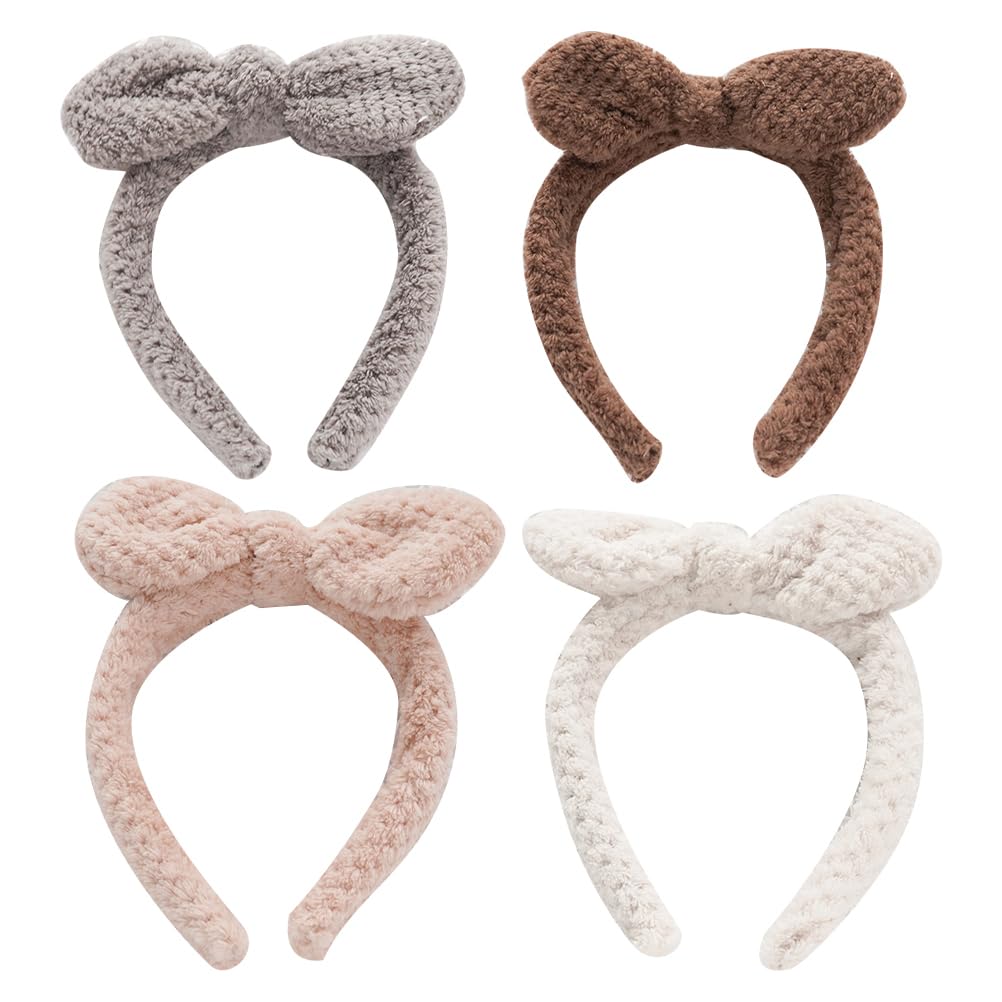 5Pcs Soft Terry Cloth Headbands for Women & Girls - Elastic SPA Facial Head Wrap for Washing Face, Makeup Removal & Skincare | Perfect for Spa, Beauty Routine & Relaxation at Home