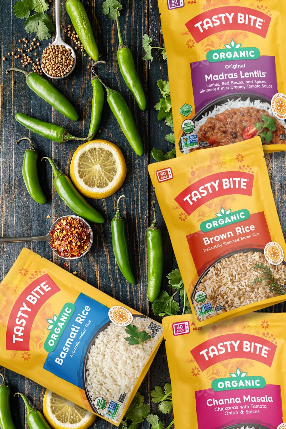 Tasty Bite Organic Channa Masala - 10oz Ready-to-Eat Indian Curry | Vegan, Gluten-Free & Microwavable Meal | Perfect for Quick Lunches, Camping & Emergency Food Supplies