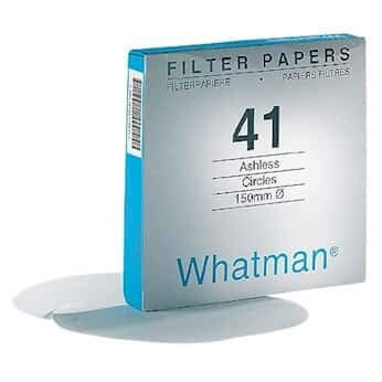 Whatman 1541-150 541 Ashless Quantitative Filter Paper, 20-25um Pore Size, 15cm Diameter, 100/Box - Ideal for Laboratory Analysis, Environmental Testing & Chemical Filtration