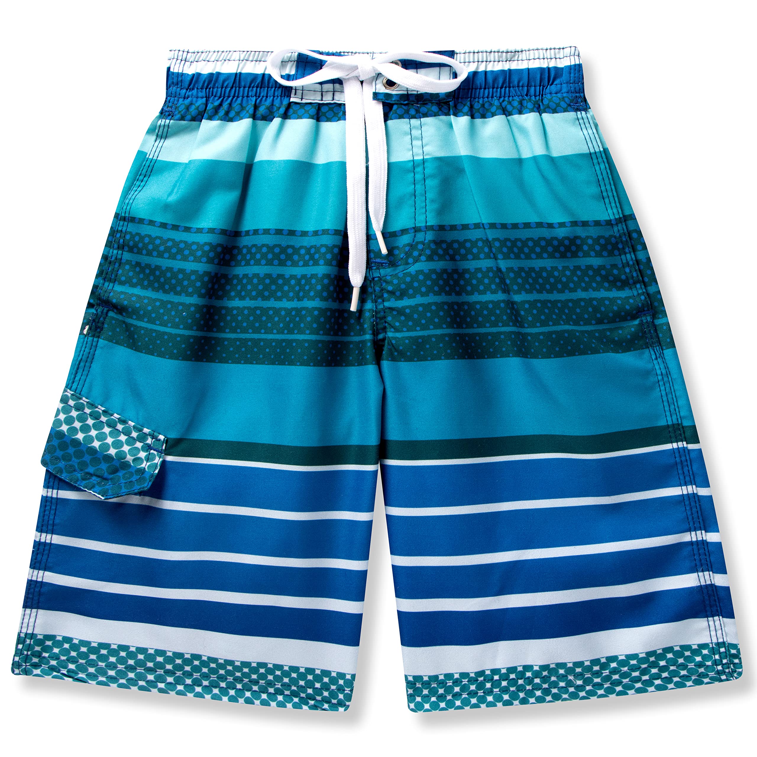 **Sloosh Boys Swim Trunks - Quick Dry UPF 50+ Swim Shorts with Drawstring for Toddlers & Kids | Beach, Pool & Water Play Swimwear**