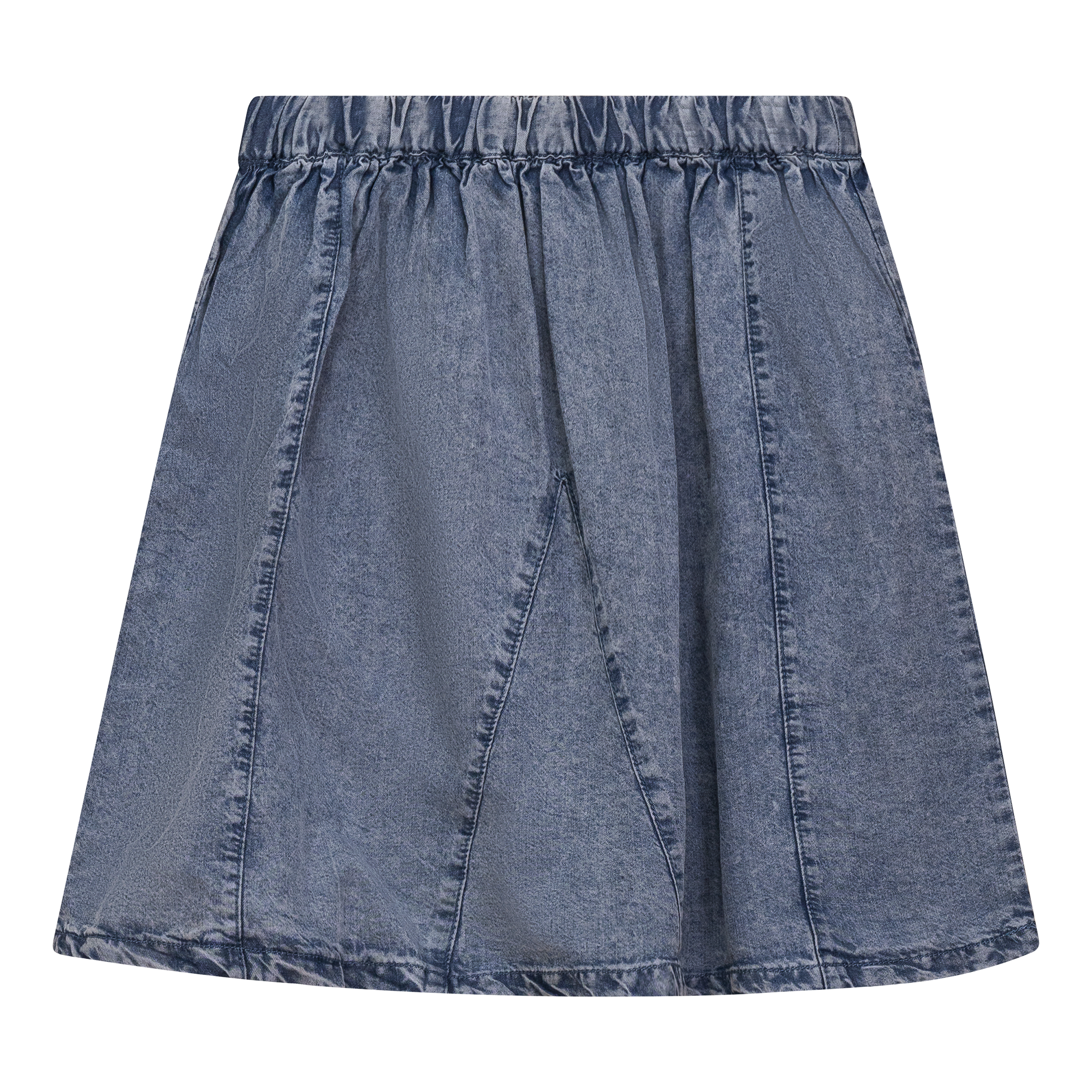 Vintage Washed Denim Skirt for Women - High Waist A-Line Denim Mini Skirt with Pockets | Perfect for Casual Outfits, Summer Fashion & Street Style