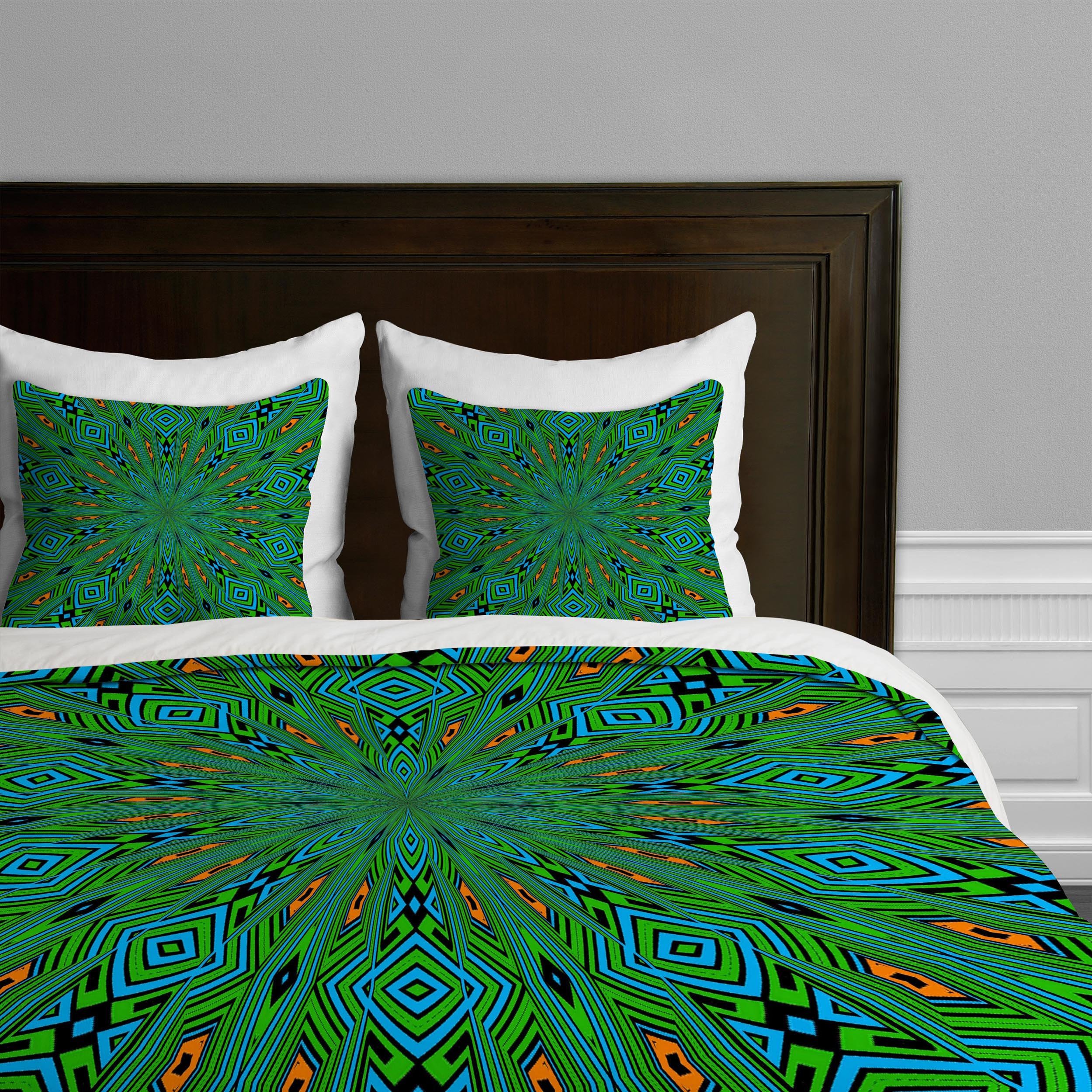 Deny Designs Lisa Argyropoulos Urban Aztec Duvet Cover Set - Twin/Twin XL Size, 100% Cotton Bohemian Bedding - Perfect for Boho Chic Bedrooms & Dorm Room Decor
