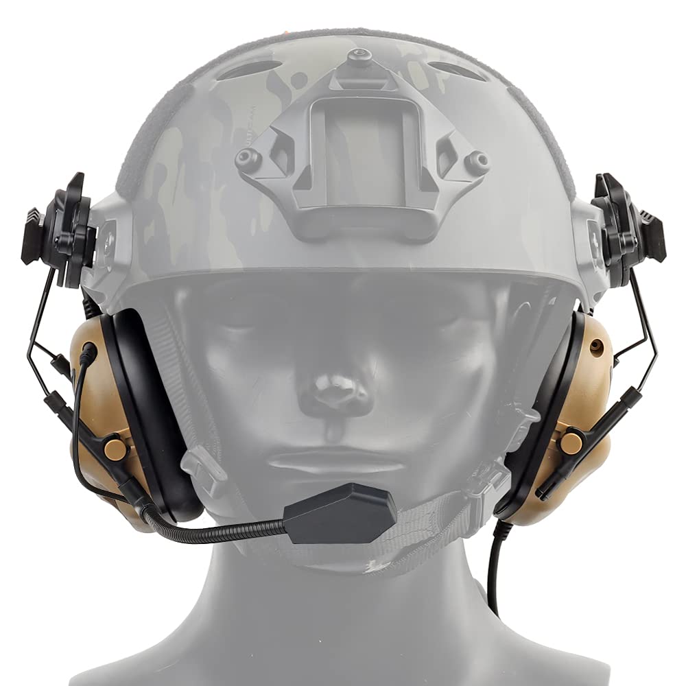 Tactical Airsoft Fast Helmet Set with Military Headset & Cover - Adjustable Memory Foam Padding for Adults & Teens | Perfect for Paintball, Airsoft & Outdoor Combat Training