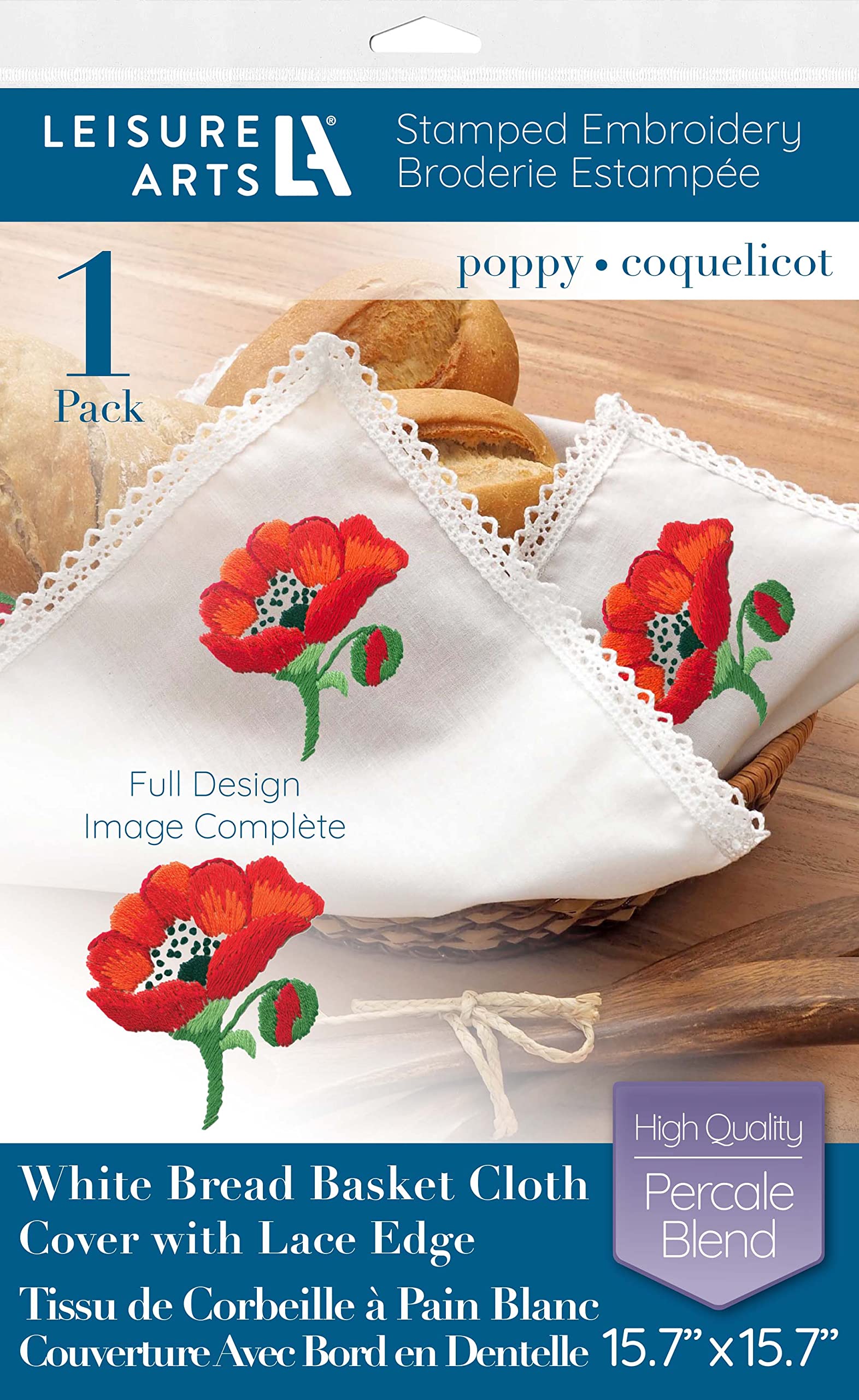 Leisure Arts Bread & Basket Cloth 15.7