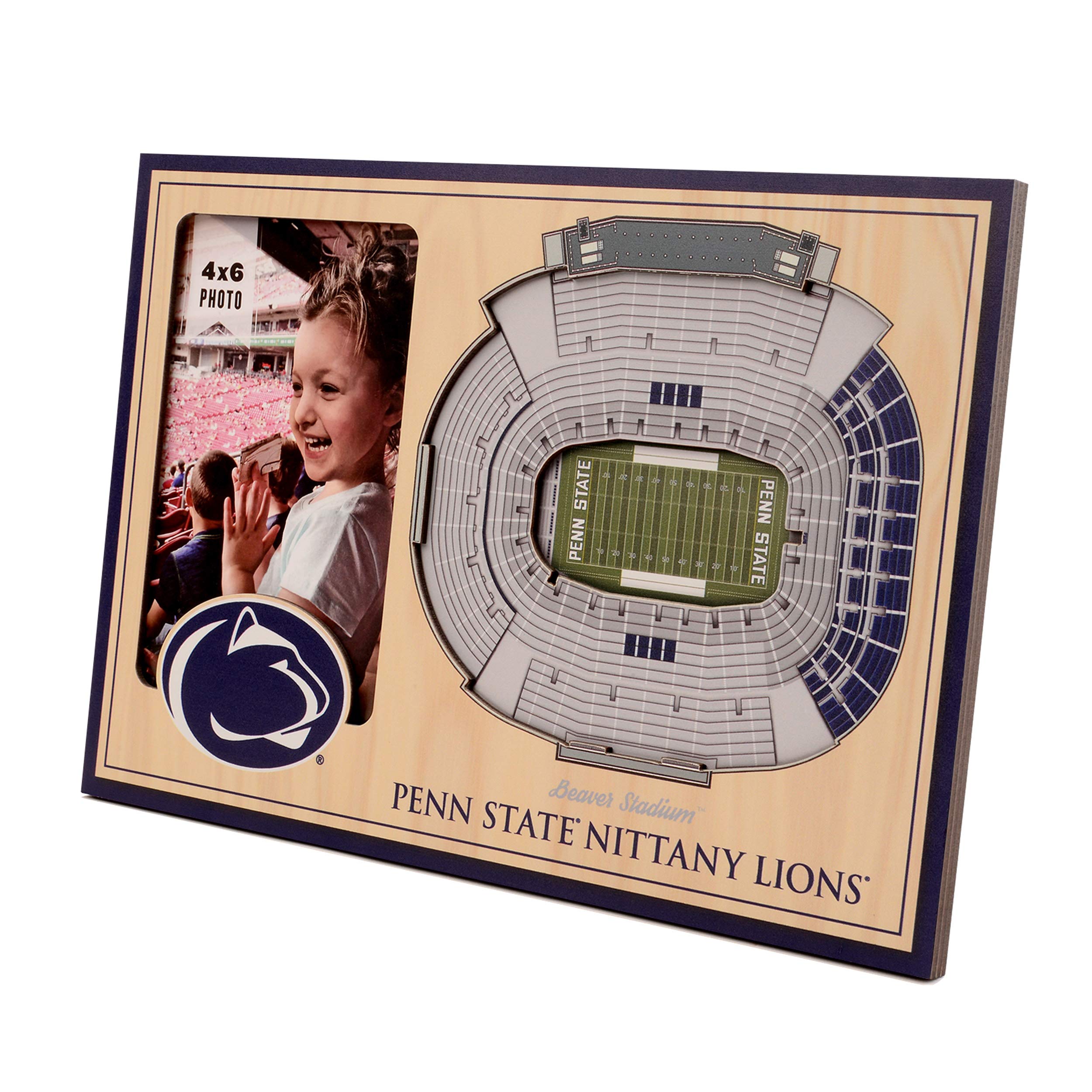 NCAA Unisex 3D StadiumView Picture Frame - Perfect for Sports Memorabilia Display in Home, Office, or Dorm Room