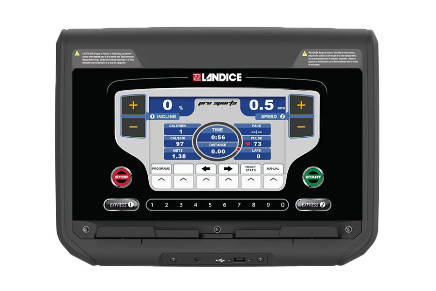Landice L7 Professional Treadmill for Home Gym - Heavy Duty Running Machine with Cushioned Deck - Perfect for Cardio, Weight Loss & Fitness Training