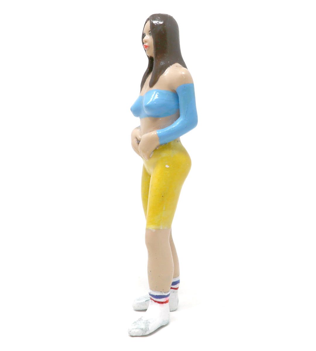 Dirty Socks Girl - Blue and Yellow Striped Socks for Women | Trendy Fashion Socks for Casual Wear, Sports & Gifts