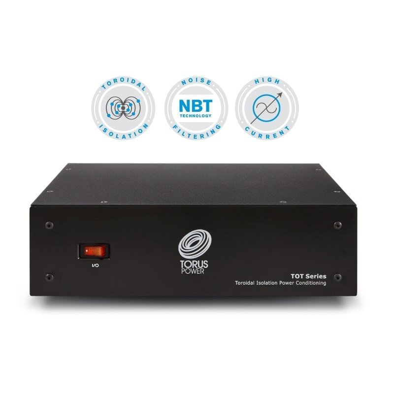 Torus Power TOT Max Power Conditioner - Premium Voltage Stabilizer for Home Theater & Audio Systems | Reduce Noise & Protect Electronics | Perfect for Studios, Gaming PCs & High-End Audio Equipment
