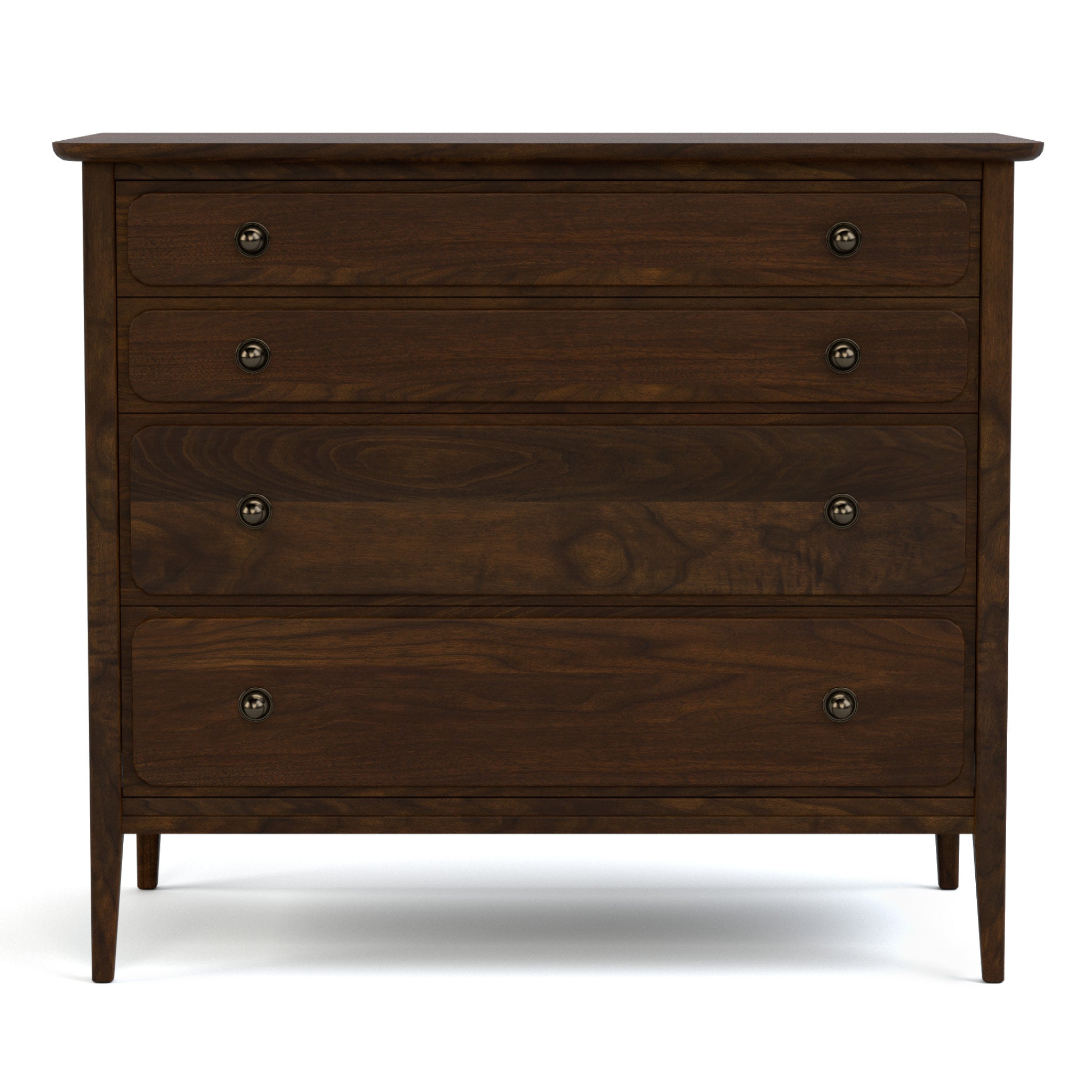 Hudson Valley Three Drawer Dresser - Solid Wood Bedroom Chest with Antique Bronze Hardware | Perfect for Bedroom Storage, Guest Room & Nursery Organization