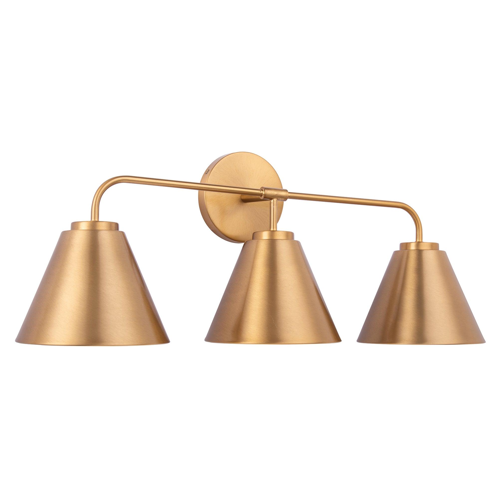 Modern 3-Light Vanity Light for Bathroom - Loft Style LED Wall Sconce with Adjustable Arms, Perfect for Makeup Mirror Lighting and Bedroom Decor