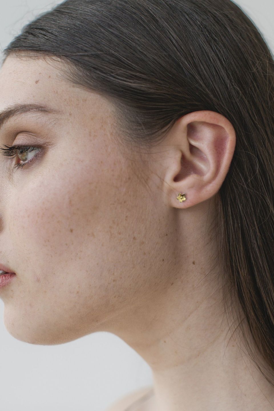 Daisy Day Gold Stud Earrings for Women - 14K Gold Plated Small Hoop Earrings - Perfect for Everyday Wear, Gifts & Special Occasions
