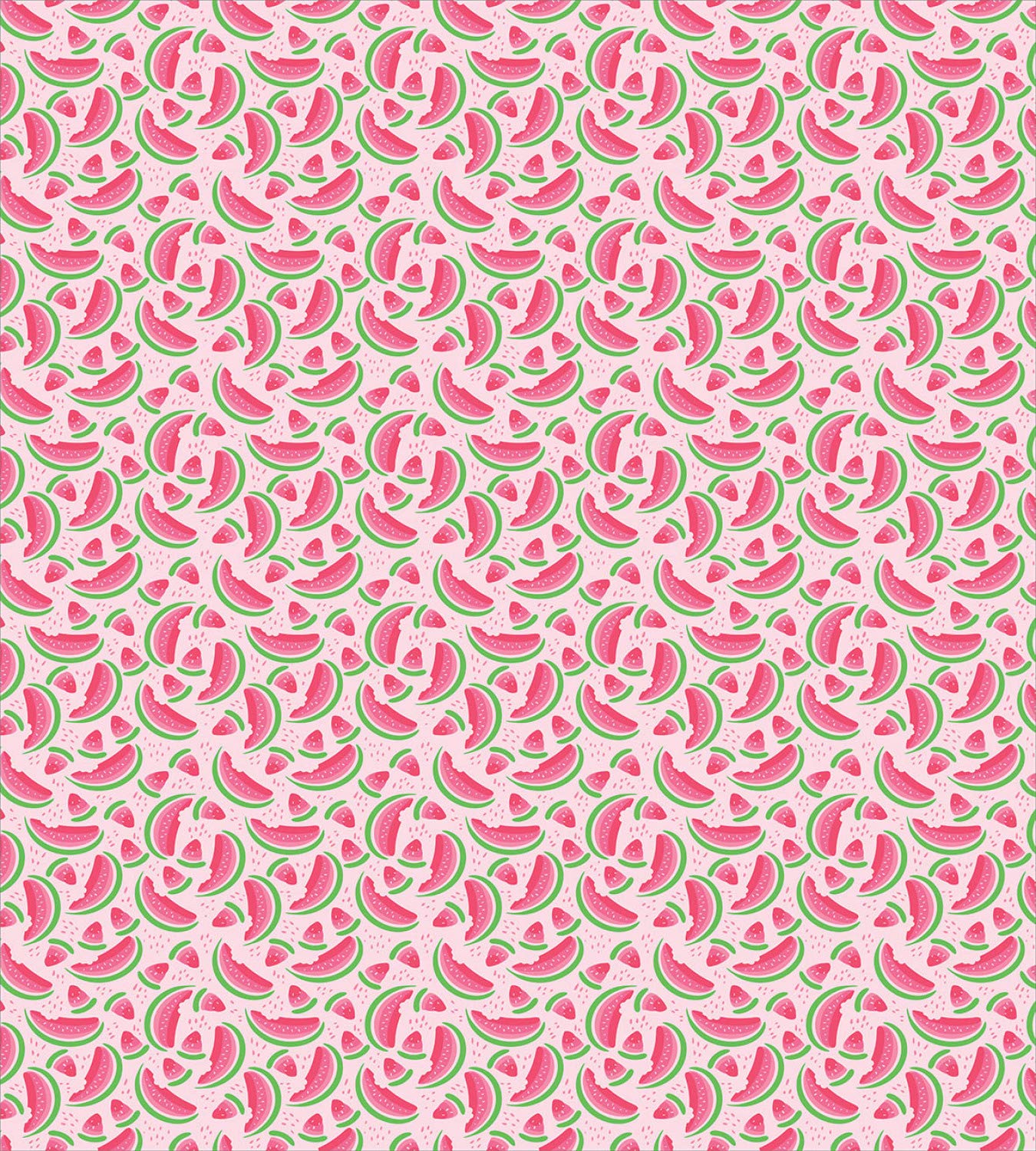 Lunarable Watermelon Duvet Cover Set - King Size 3-Piece Bedding with 2 Pillow Shams | Summer Fresh Fruit Pattern in Pink & Shamrock Green | Perfect for Kids' Rooms, Summer Decor & Tropical Themed Bedrooms