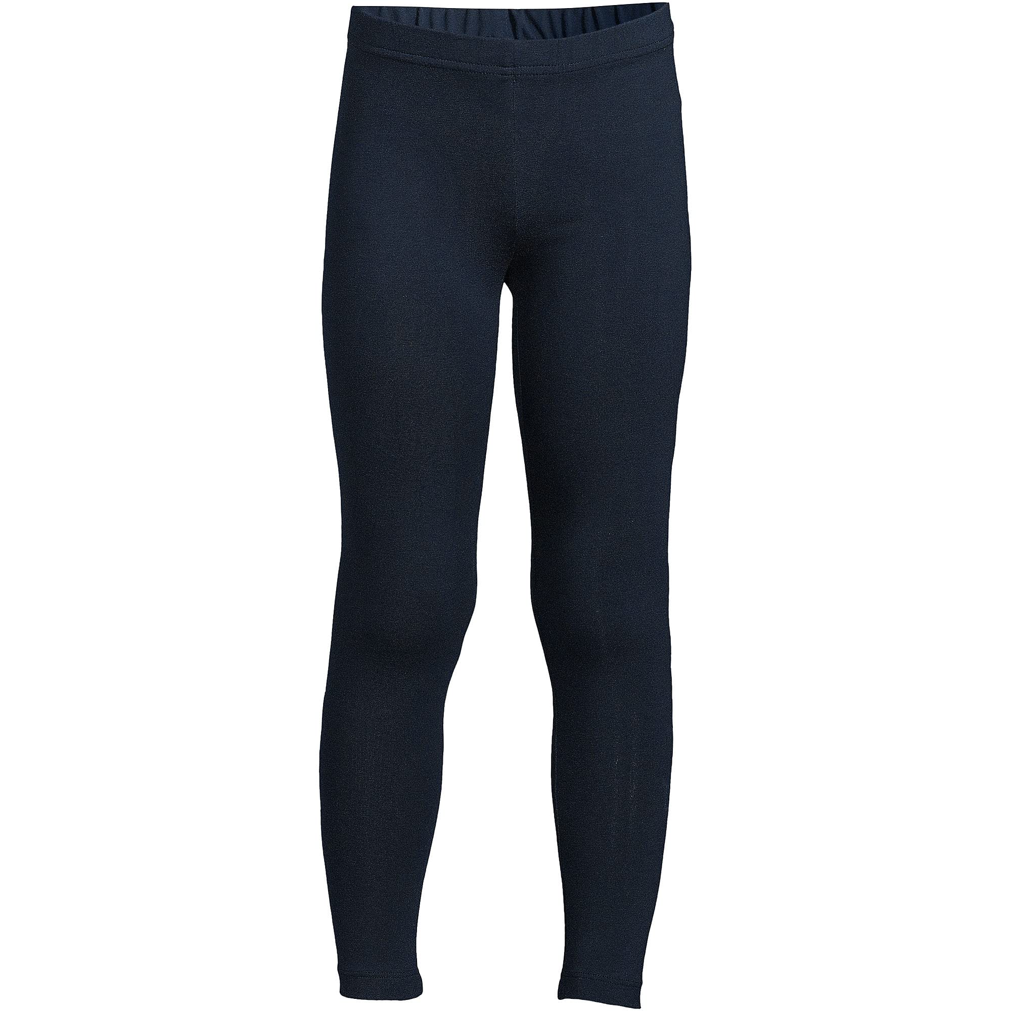 Lands' End Girls' Durable Cotton Novelty Leggings - Soft, Stretchy & Fun Printed Leggings for School, Play & Everyday Wear