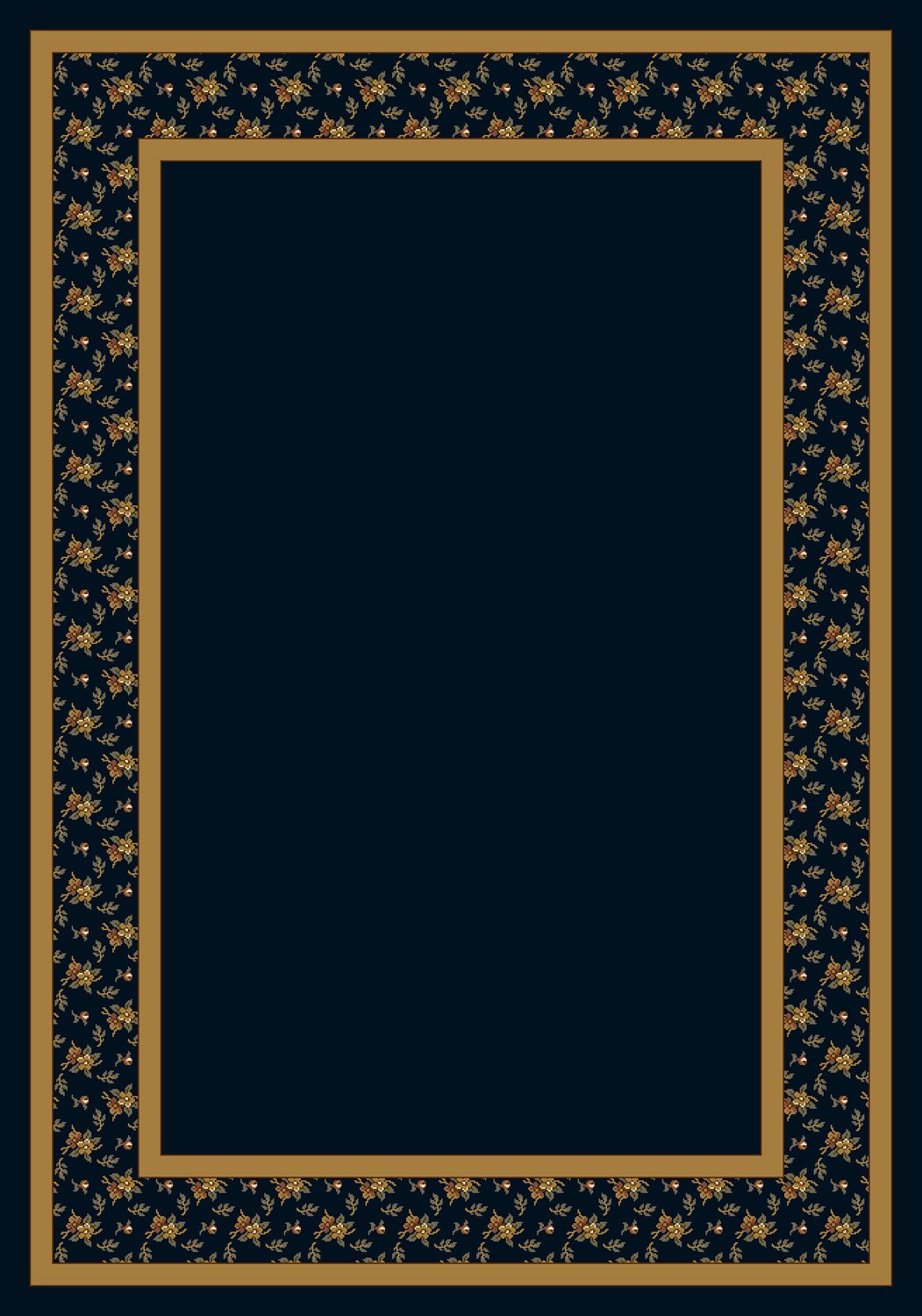 Luxury Design Center Garden Estate Sapphire Rug - Runner Size 2'4