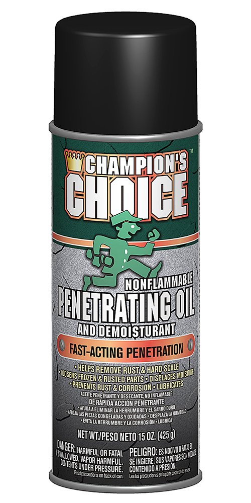 Champion 5159 Non-Flammable Penetrating Oil - 15 oz Aerosol Can (12-Pack) | Rust Remover & Lubricant for Automotive, Industrial & Home Maintenance