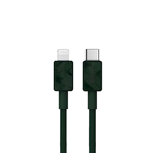 Premium USB-C to Lightning Cable - Fast Charging, 20000+ Bend Lifespan, Durable Nylon Braided (Black) - Perfect for iPhone Charging at Home, Office & Travel