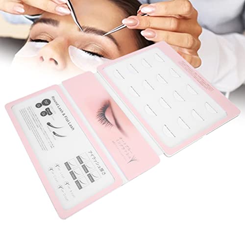 Waterproof False Eyelash Storage Box - Pink Empty Eyelash Organizer Book with Display Tray, Makeup Lash Holder Case for Eyelash Salon & Professional Artists | Perfect for Travel, Salon Display & Home Organization