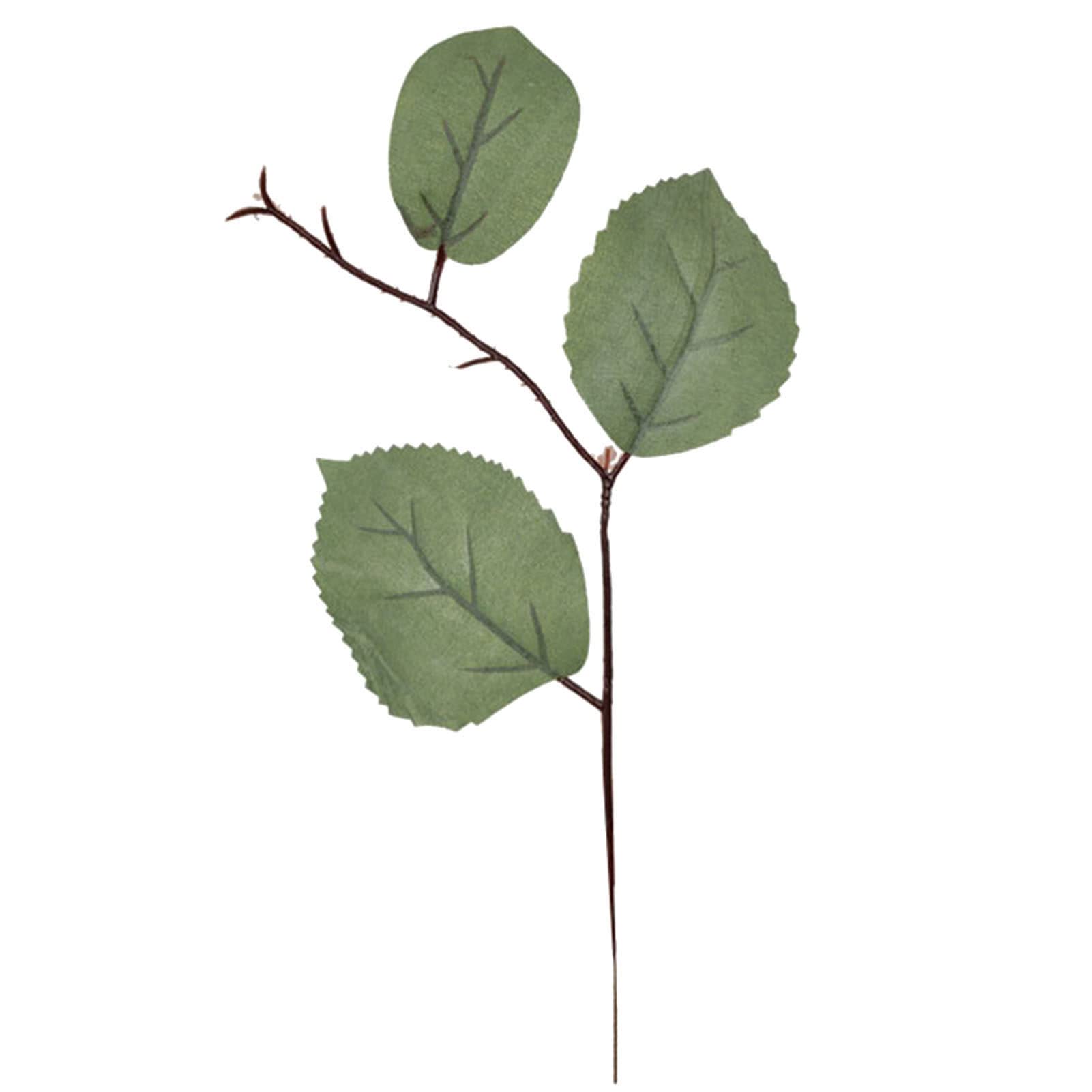 10 Pack Artificial Eucalyptus Branches - Realistic Fake Maple Leaves, Flexible & Weather-Resistant Faux Plants for Home Decor, Wedding Centerpieces, Office Desk & Garden Arrangements