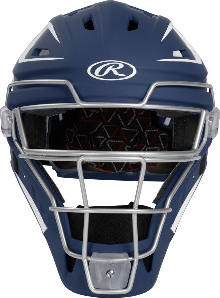 Rawlings Velo Junior Hockey Style Catchers Mask CHV27J - Perfect for Youth Baseball & Softball Games, Practices, and Training Sessions